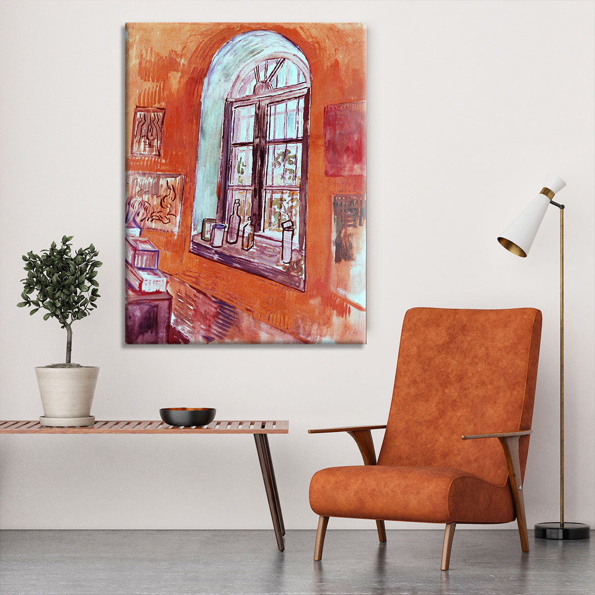 Window of Vincent s Studio at the Asylum by Van Gogh Canvas Print or Poster - Canvas Art Rocks - 6