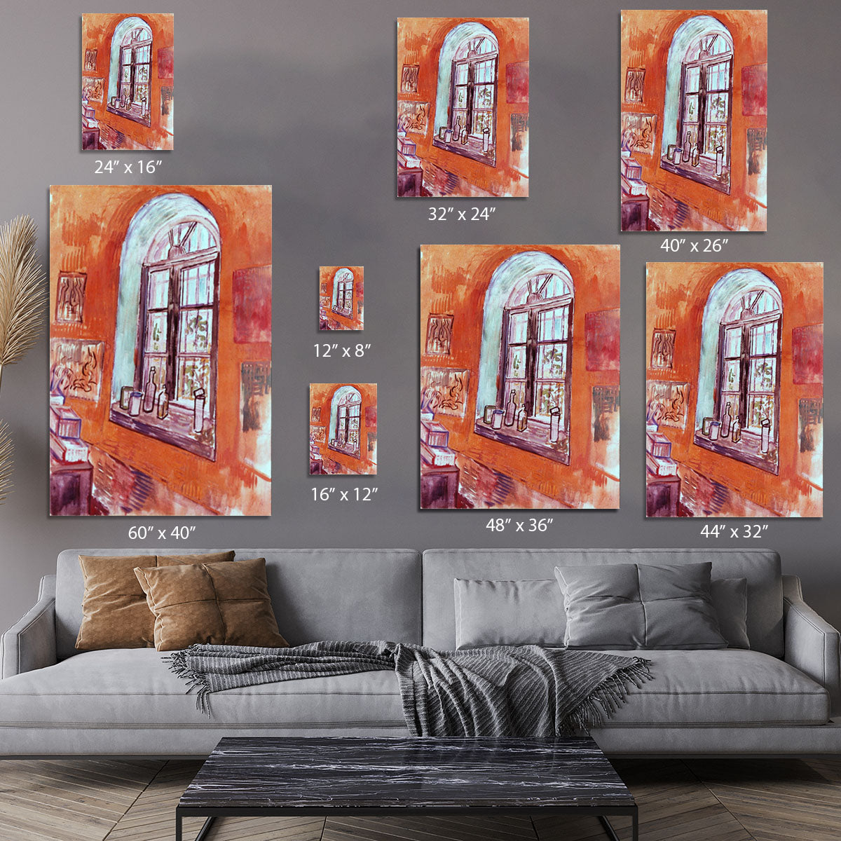 Window of Vincent s Studio at the Asylum by Van Gogh Canvas Print or Poster - Canvas Art Rocks - 7