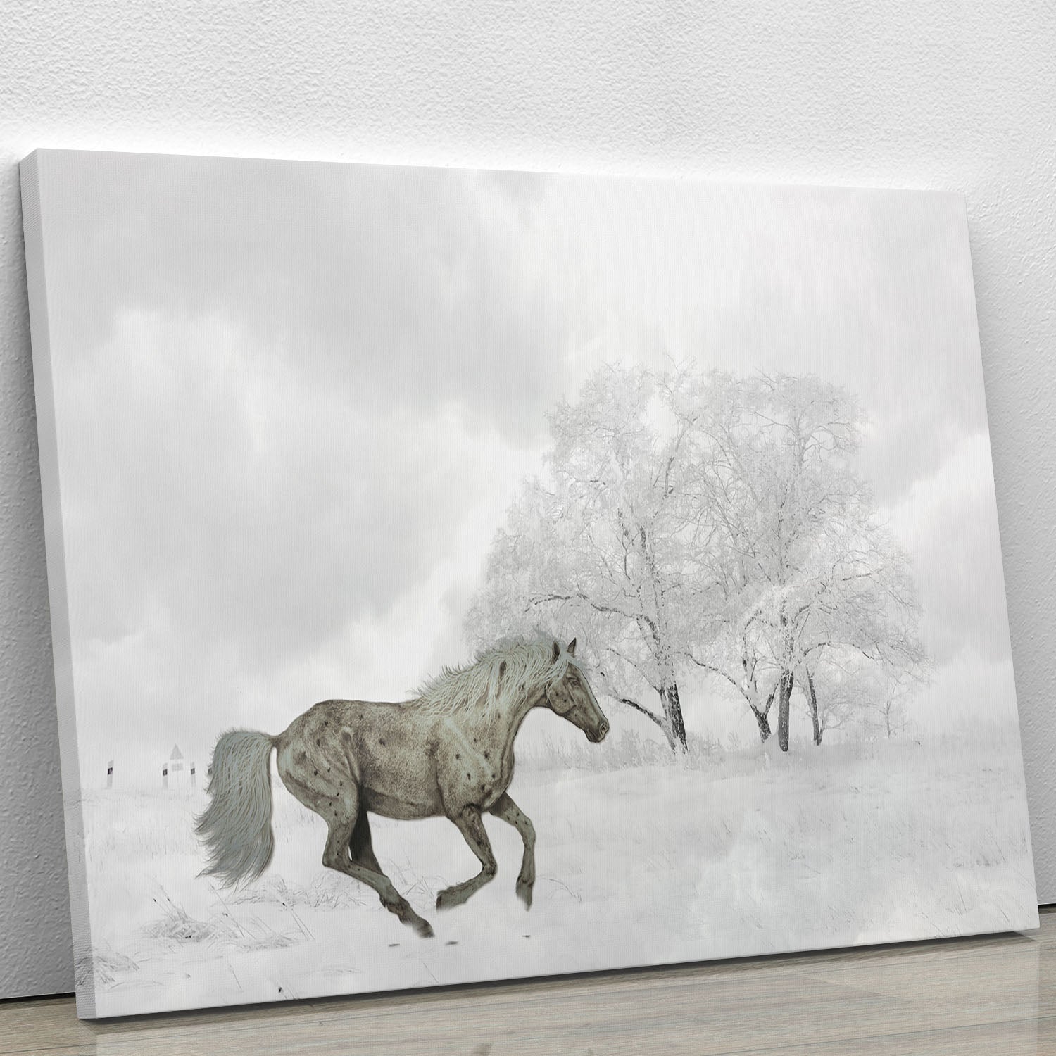 Winter Horse Canvas Print or Poster - Canvas Art Rocks - 1