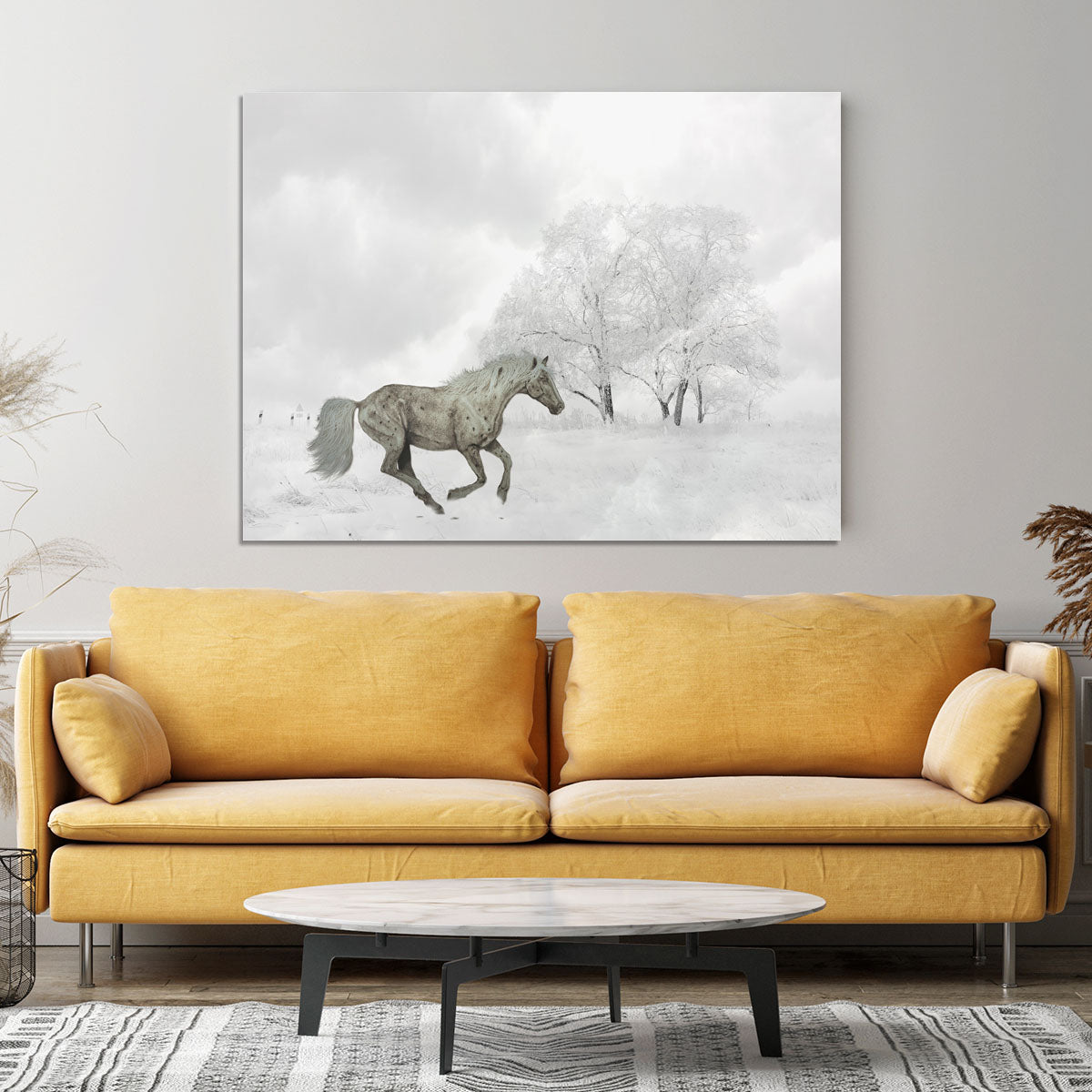 Winter Horse Canvas Print or Poster - Canvas Art Rocks - 4