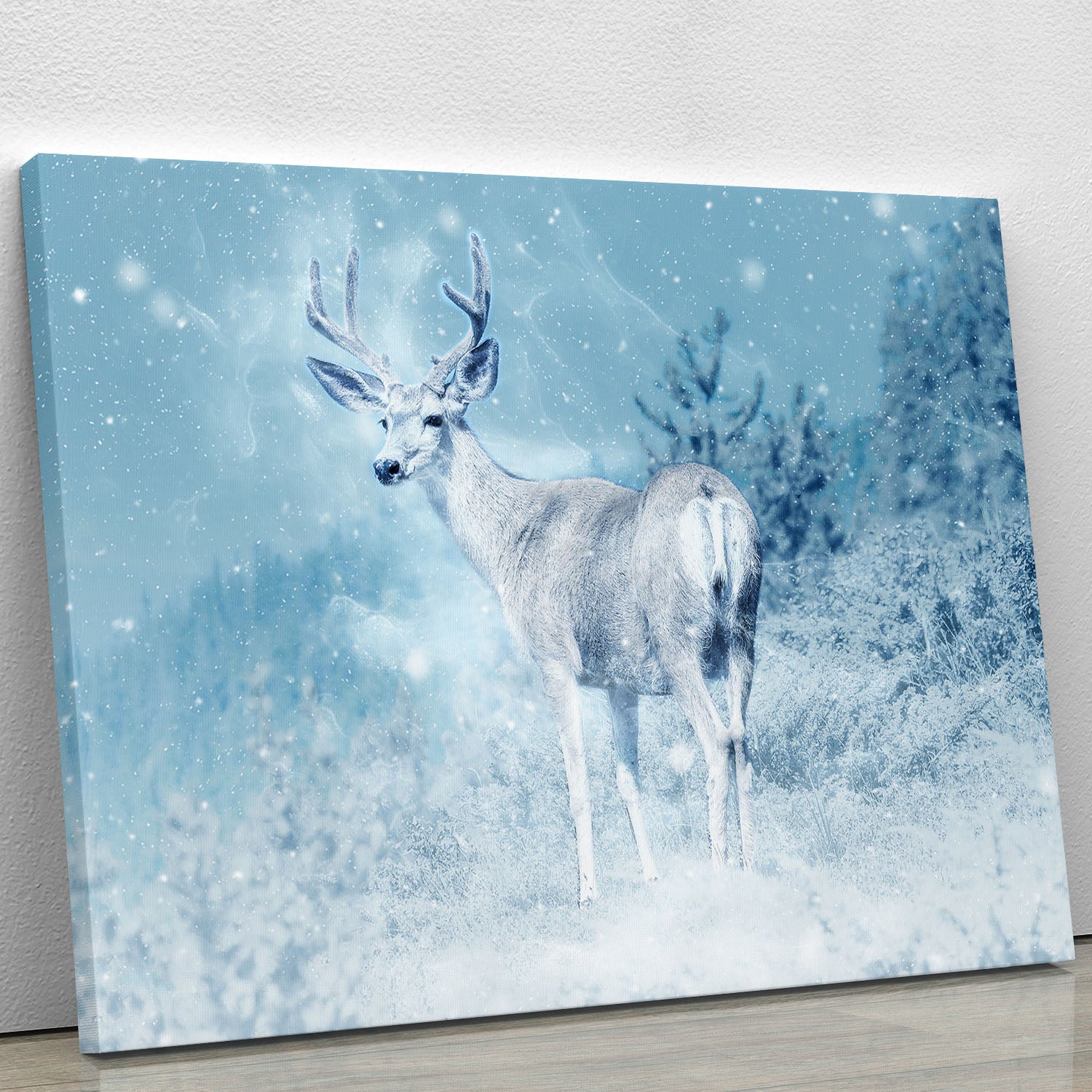 Winter Moose Canvas Print or Poster - Canvas Art Rocks - 1