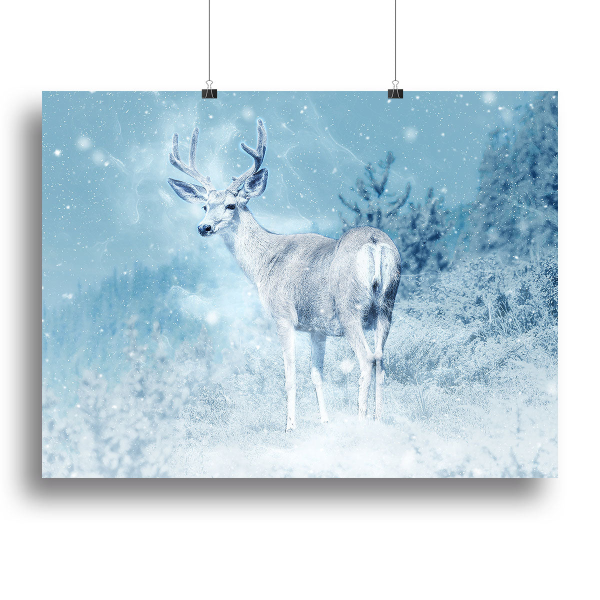 Winter Moose Canvas Print or Poster - Canvas Art Rocks - 2