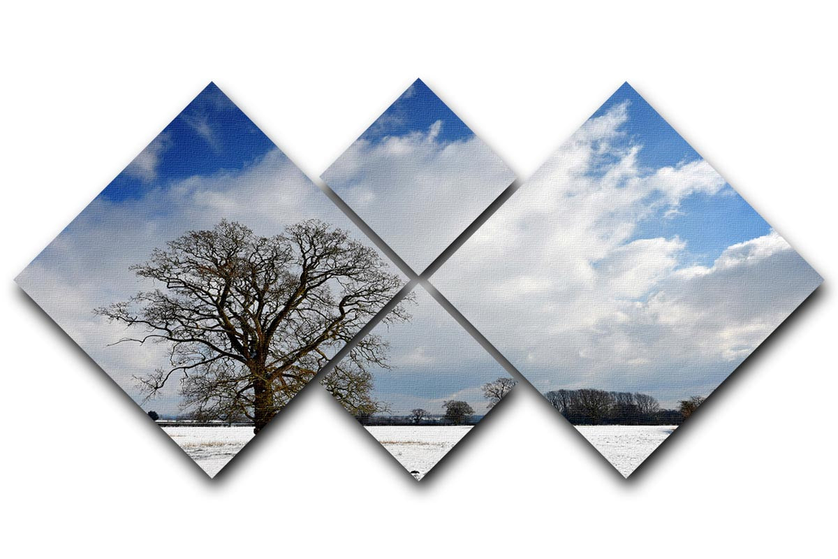 Winters day in wales 4 Square Multi Panel Canvas - Canvas Art Rocks - 1