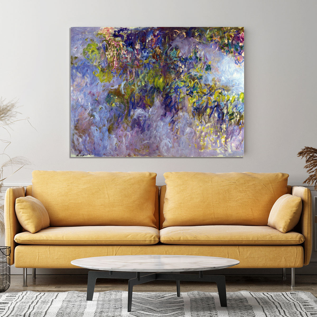 Wisteria 1 by Monet Canvas Print or Poster - Canvas Art Rocks - 4