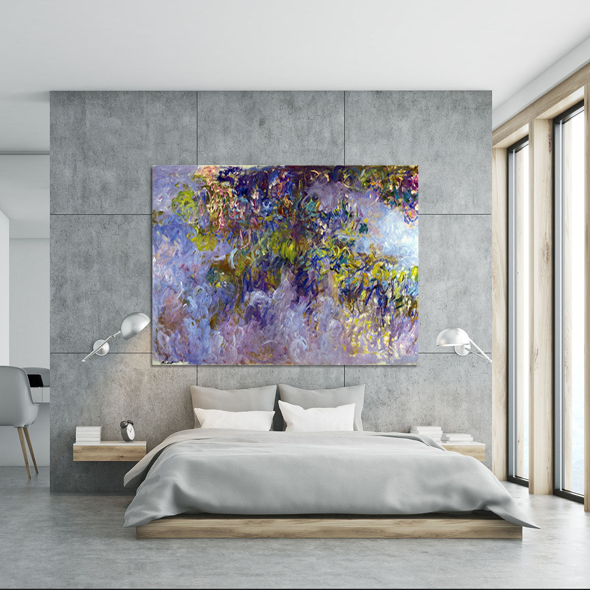 Wisteria 1 by Monet Canvas Print or Poster - Canvas Art Rocks - 5