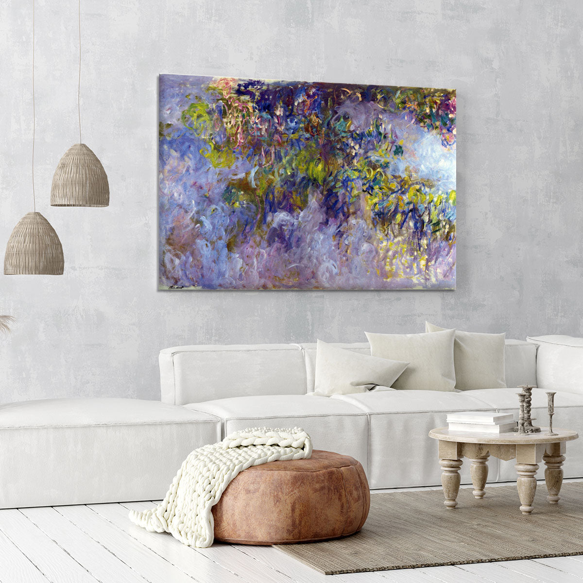 Wisteria 1 by Monet Canvas Print or Poster - Canvas Art Rocks - 6