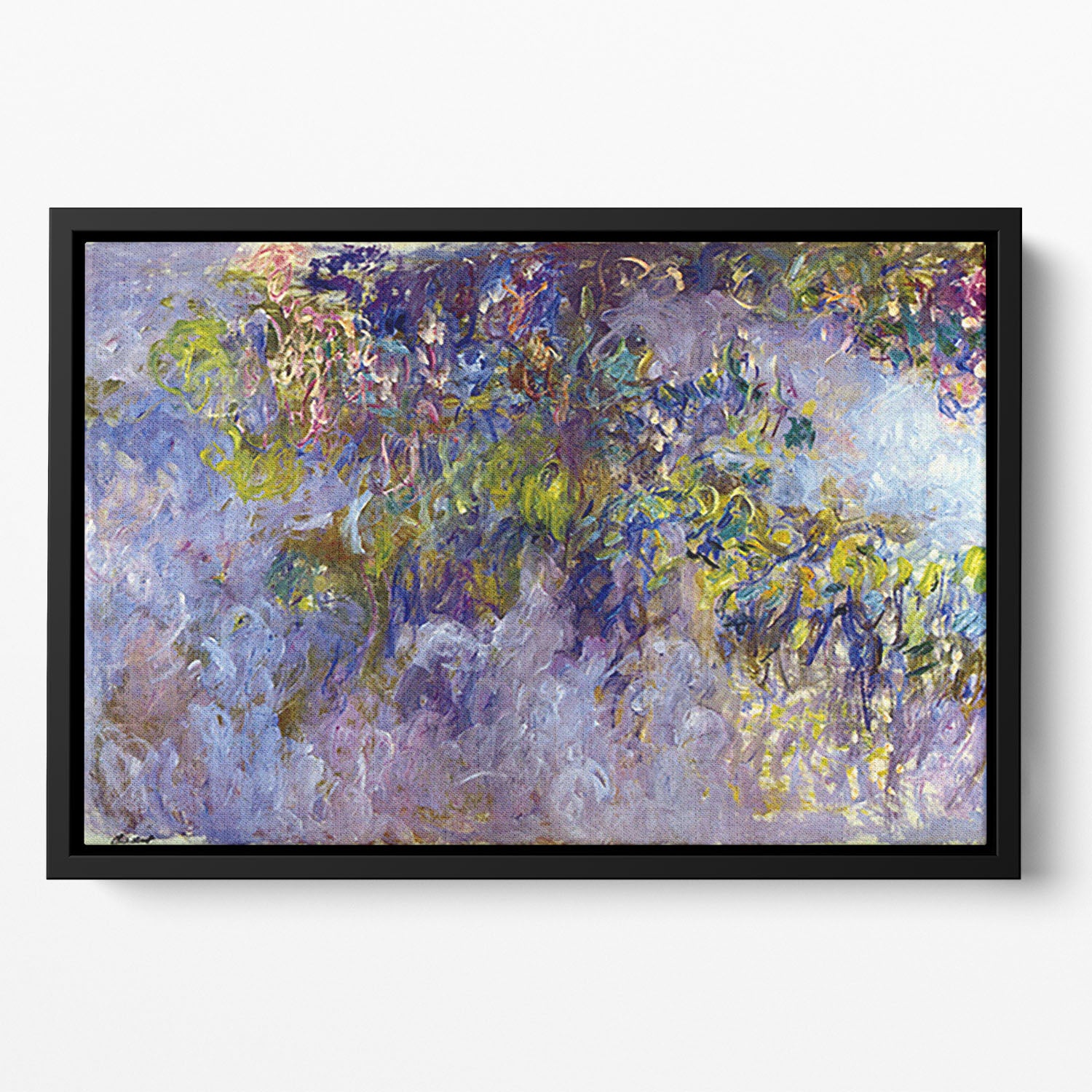 Wisteria 1 by Monet Floating Framed Canvas