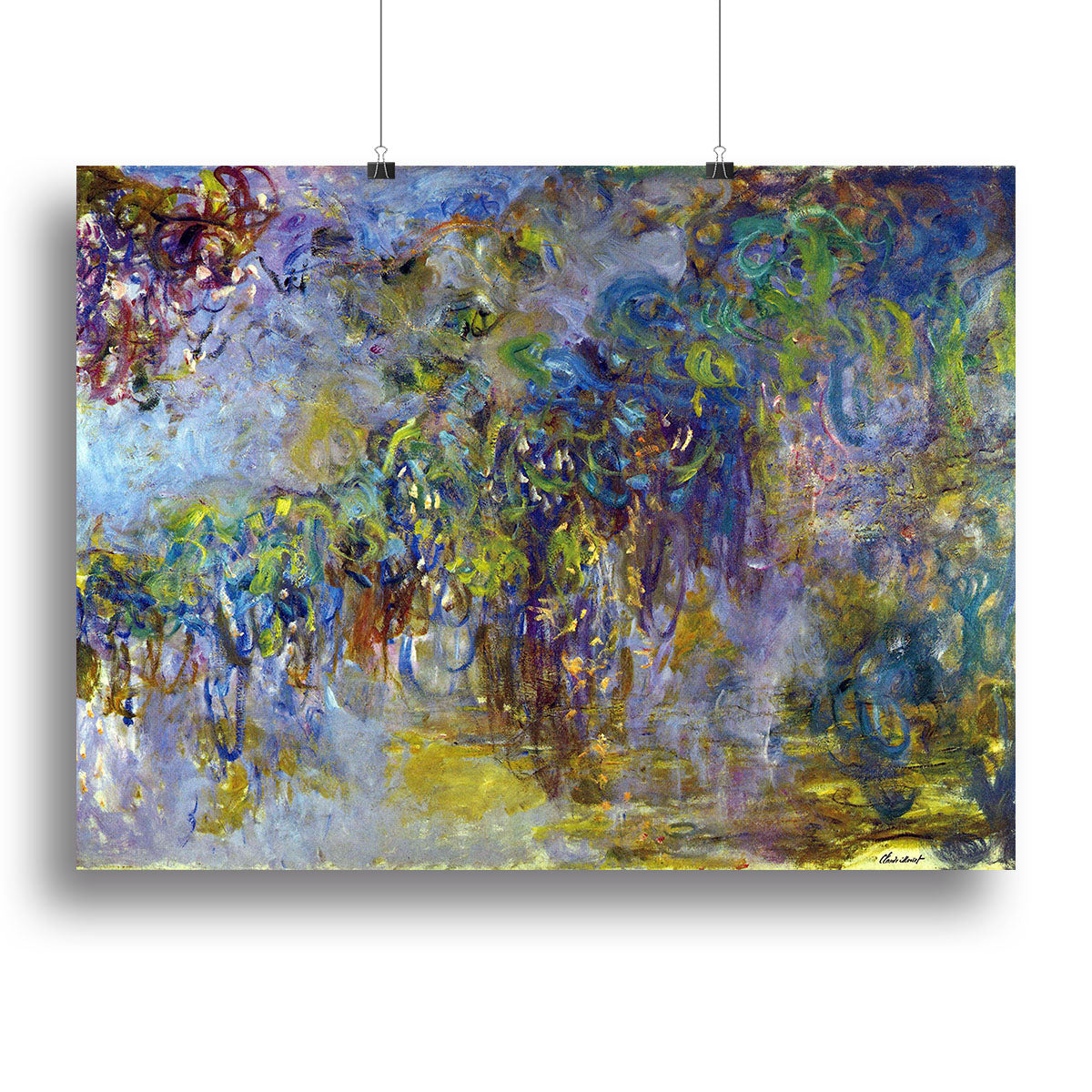 Wisteria 2 by Monet Canvas Print or Poster - Canvas Art Rocks - 2