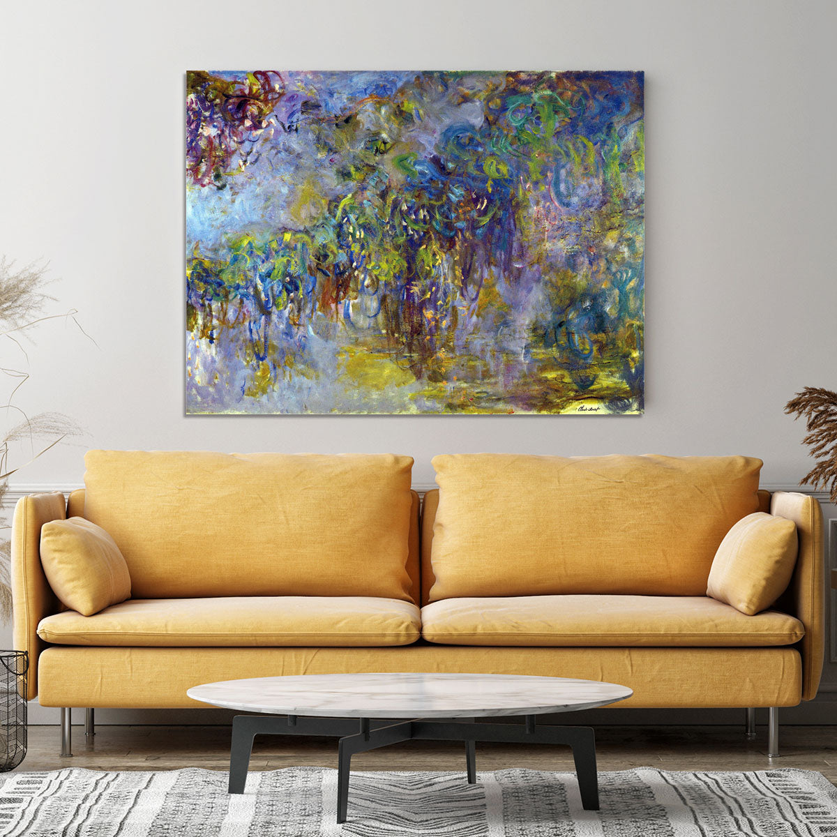 Wisteria 2 by Monet Canvas Print or Poster - Canvas Art Rocks - 4