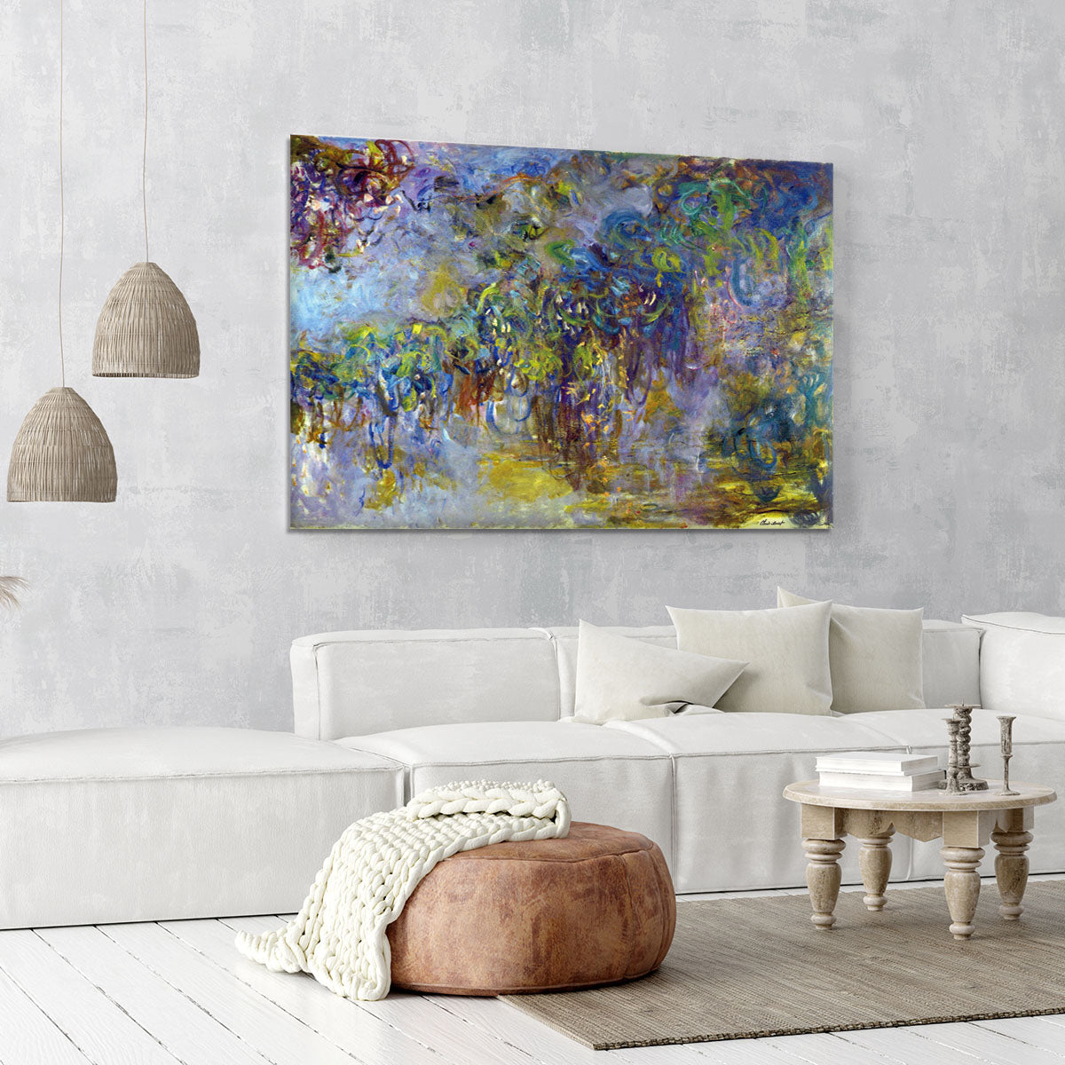 Wisteria 2 by Monet Canvas Print or Poster - Canvas Art Rocks - 6