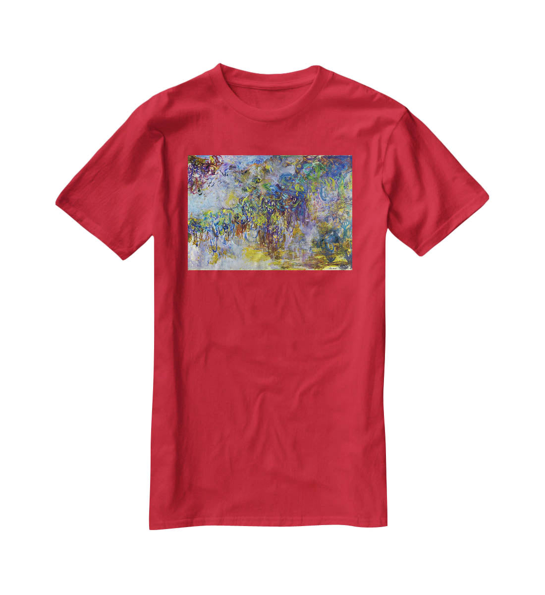 Wisteria 2 by Monet T-Shirt - Canvas Art Rocks - 4