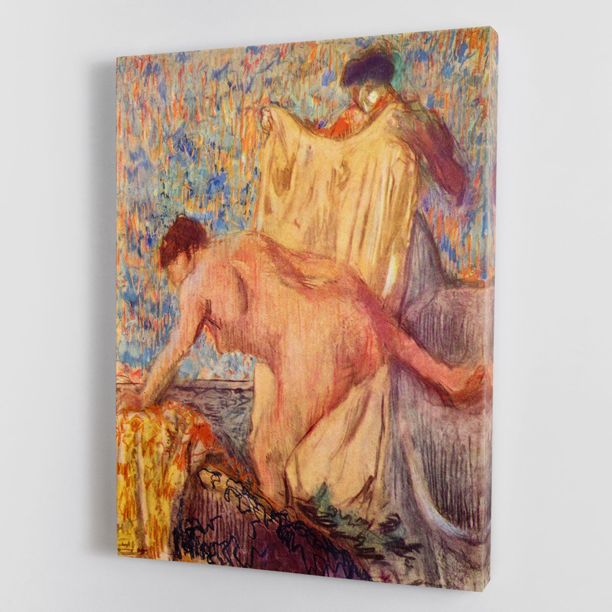 Withdrawing from the bathtub by Degas Canvas Print or Poster - Canvas Art Rocks - 1