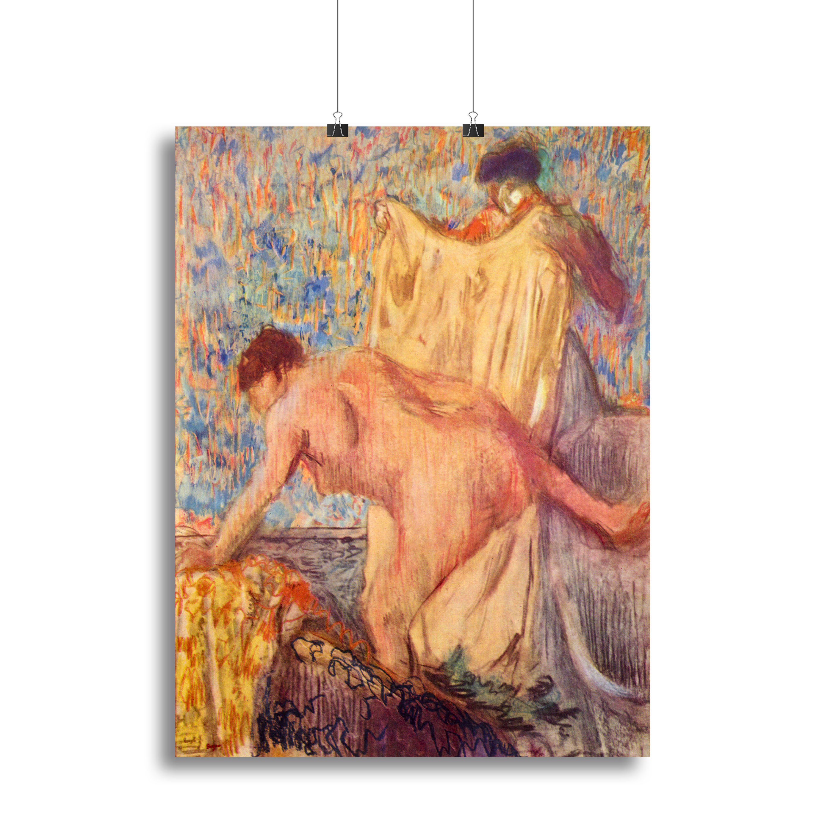Withdrawing from the bathtub by Degas Canvas Print or Poster - Canvas Art Rocks - 2
