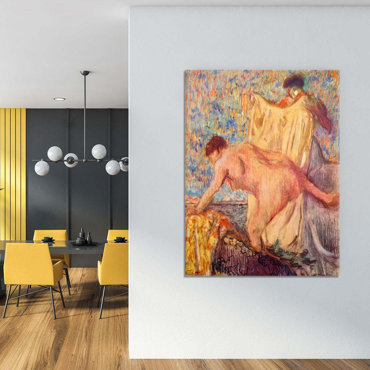 Withdrawing from the bathtub by Degas Canvas Print or Poster - Canvas Art Rocks - 4