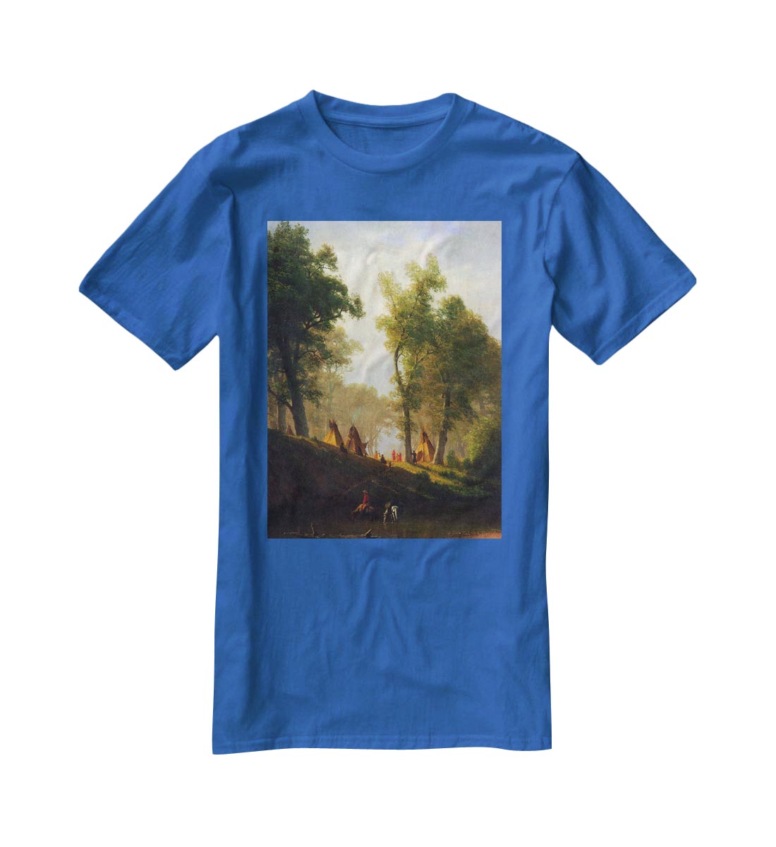 Wolf River Kansas by Bierstadt T-Shirt - Canvas Art Rocks - 2