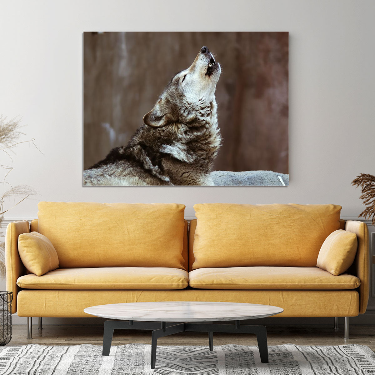 Wolves howl in Moscow Zoo Canvas Print or Poster - Canvas Art Rocks - 4