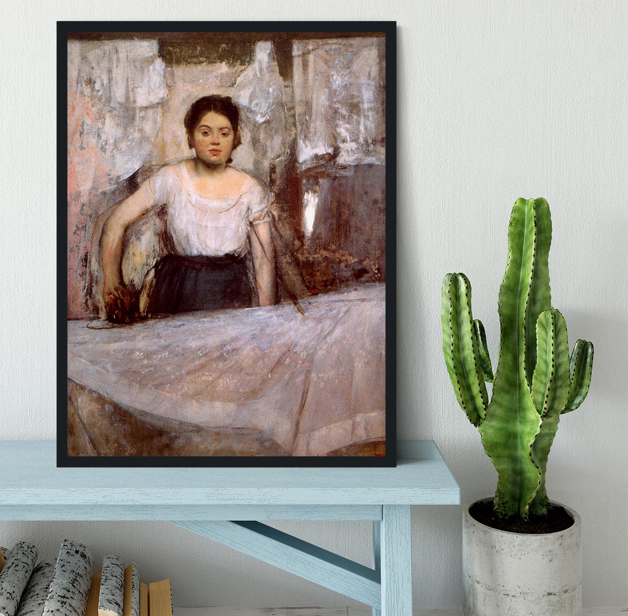 Woman Ironing by Degas Framed Print - Canvas Art Rocks - 2