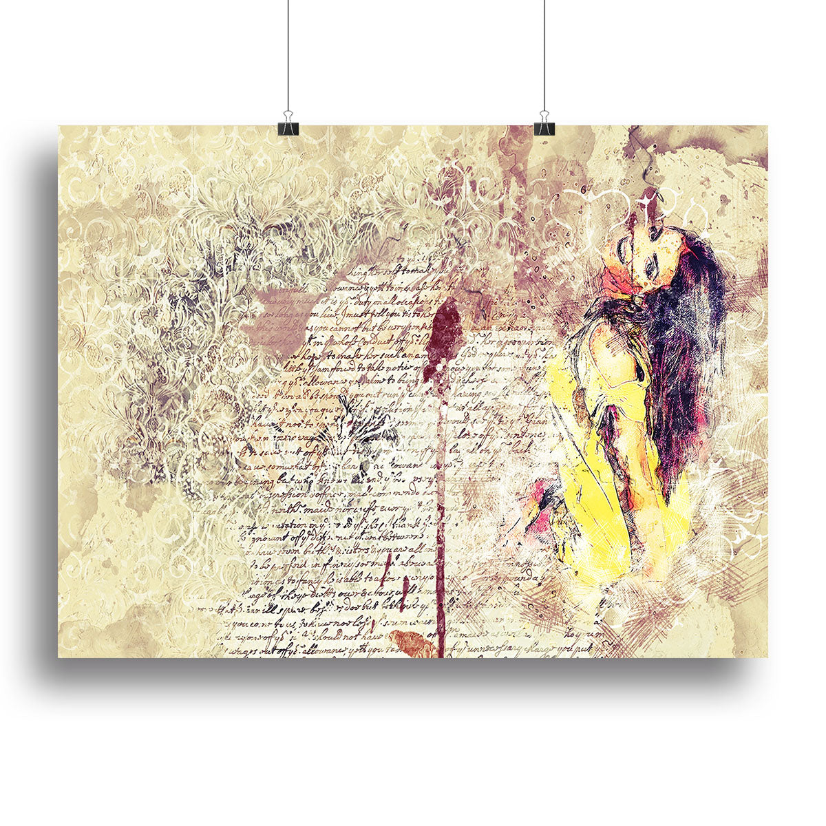 Woman Painting Canvas Print or Poster - Canvas Art Rocks - 2
