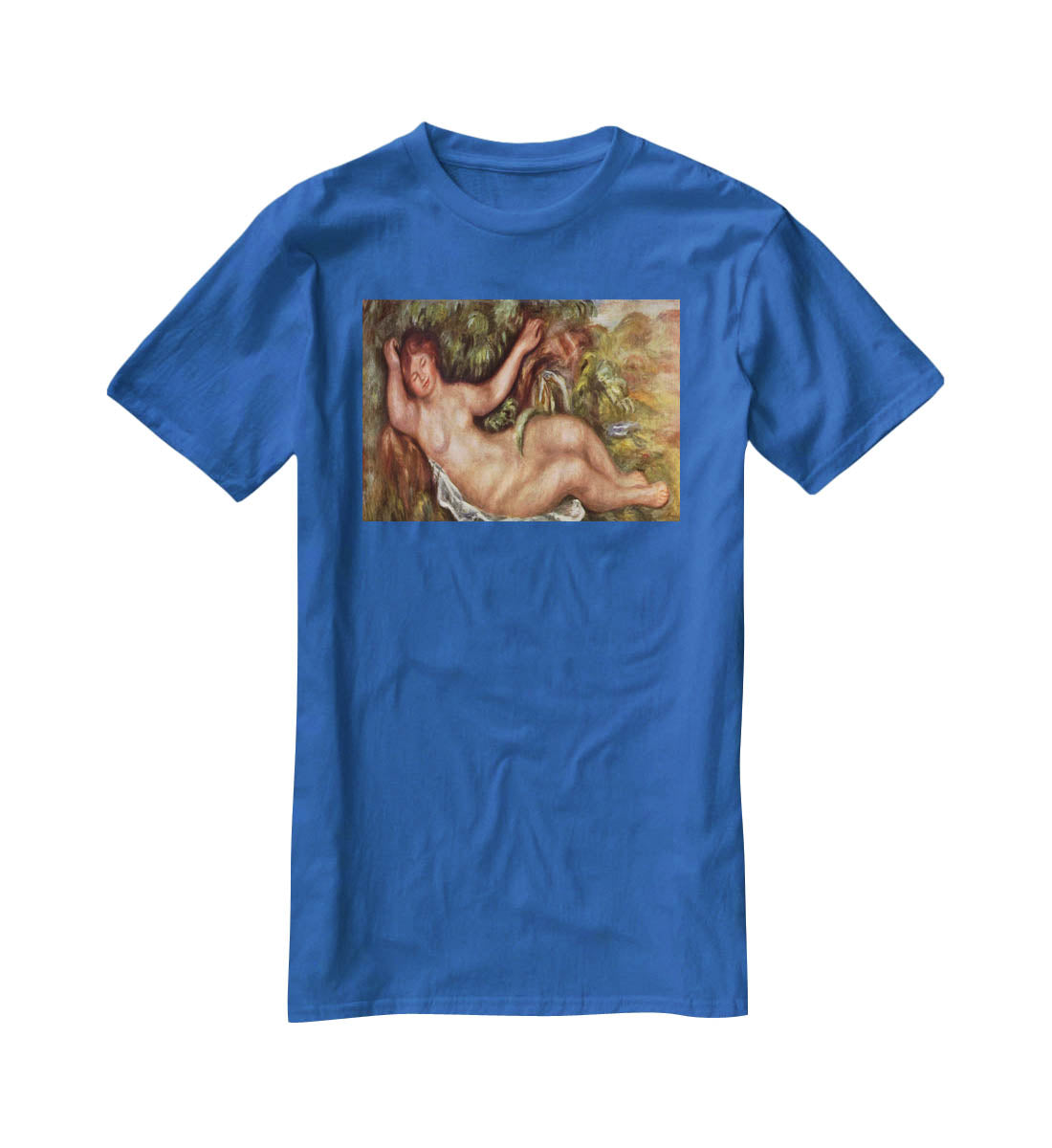 Woman Reclining by Renoir T-Shirt - Canvas Art Rocks - 2