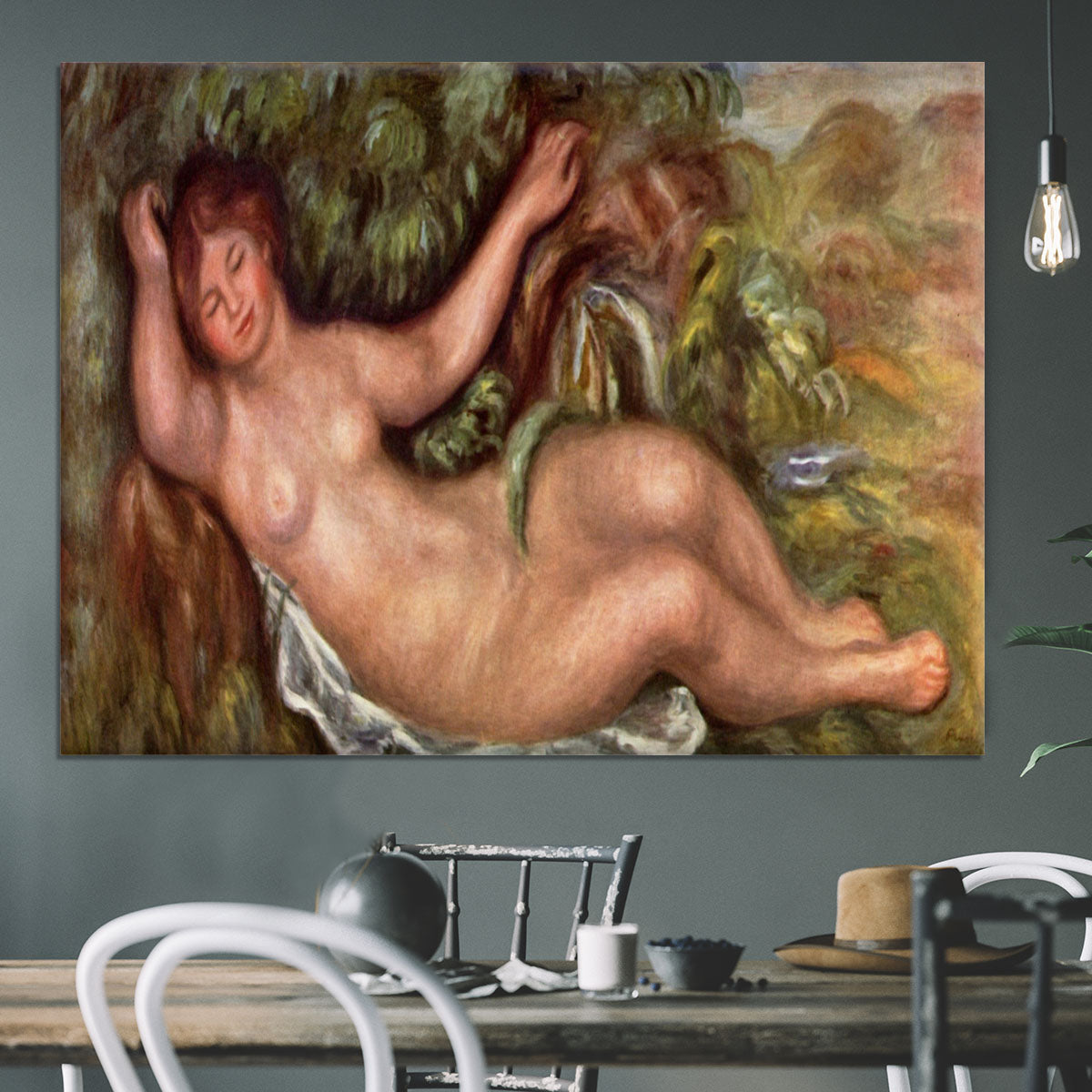 Woman Reclining by Renoir Canvas Print or Poster - Canvas Art Rocks - 3