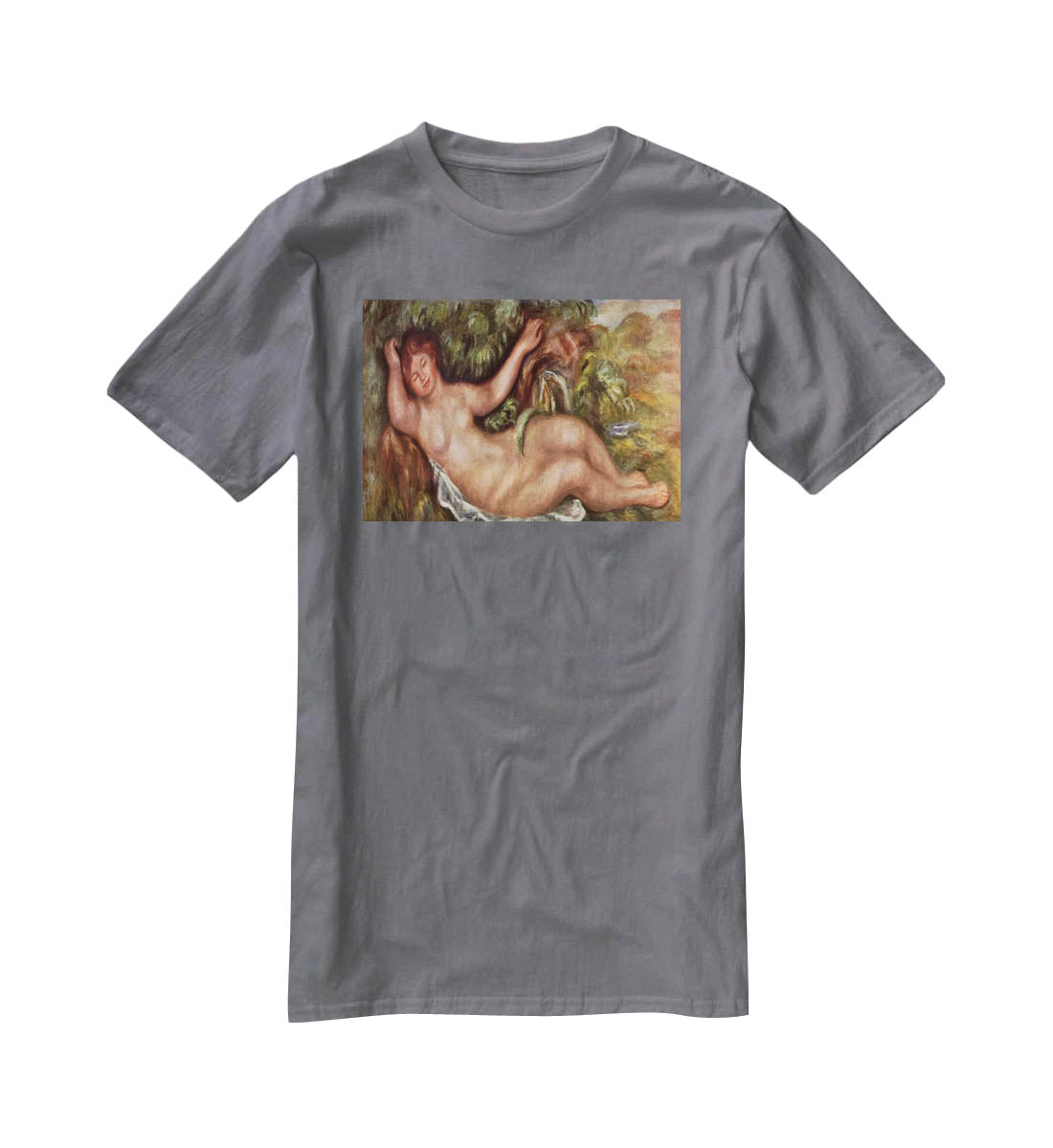 Woman Reclining by Renoir T-Shirt - Canvas Art Rocks - 3