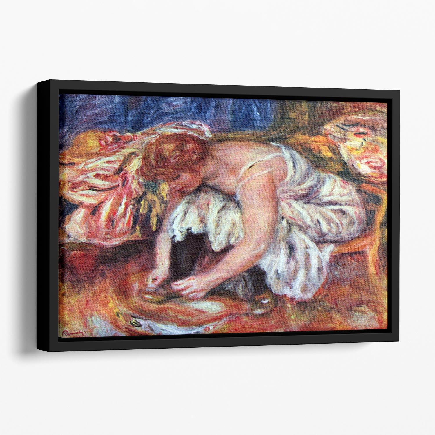 Woman Shoe Syndicate by Renoir Floating Framed Canvas