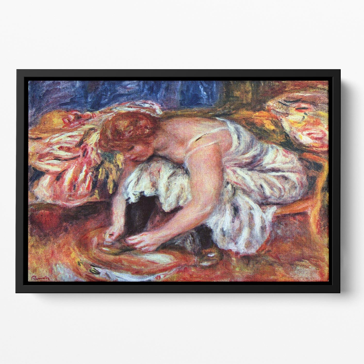 Woman Shoe Syndicate by Renoir Floating Framed Canvas