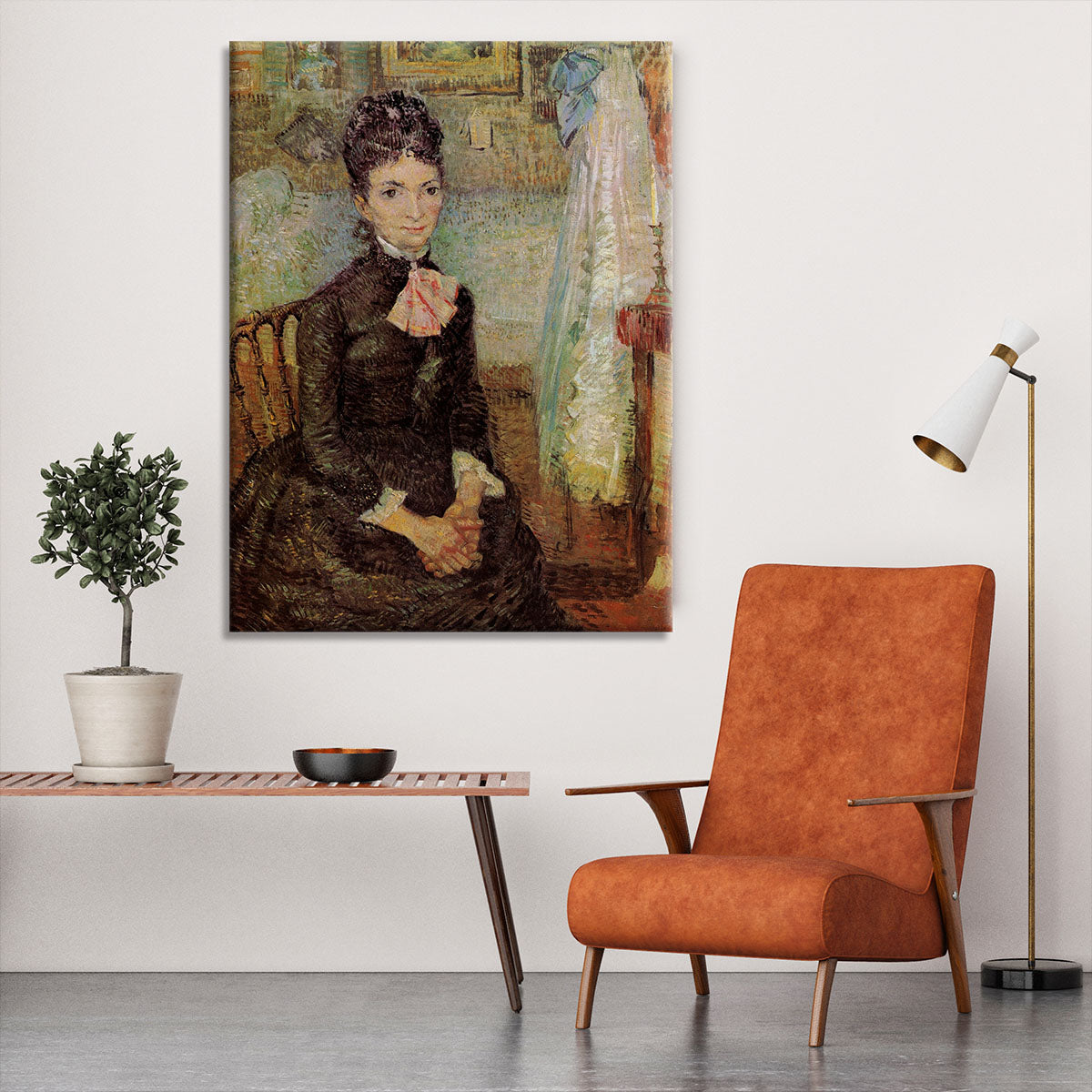 Woman Sitting by a Cradle by Van Gogh Canvas Print or Poster - Canvas Art Rocks - 6