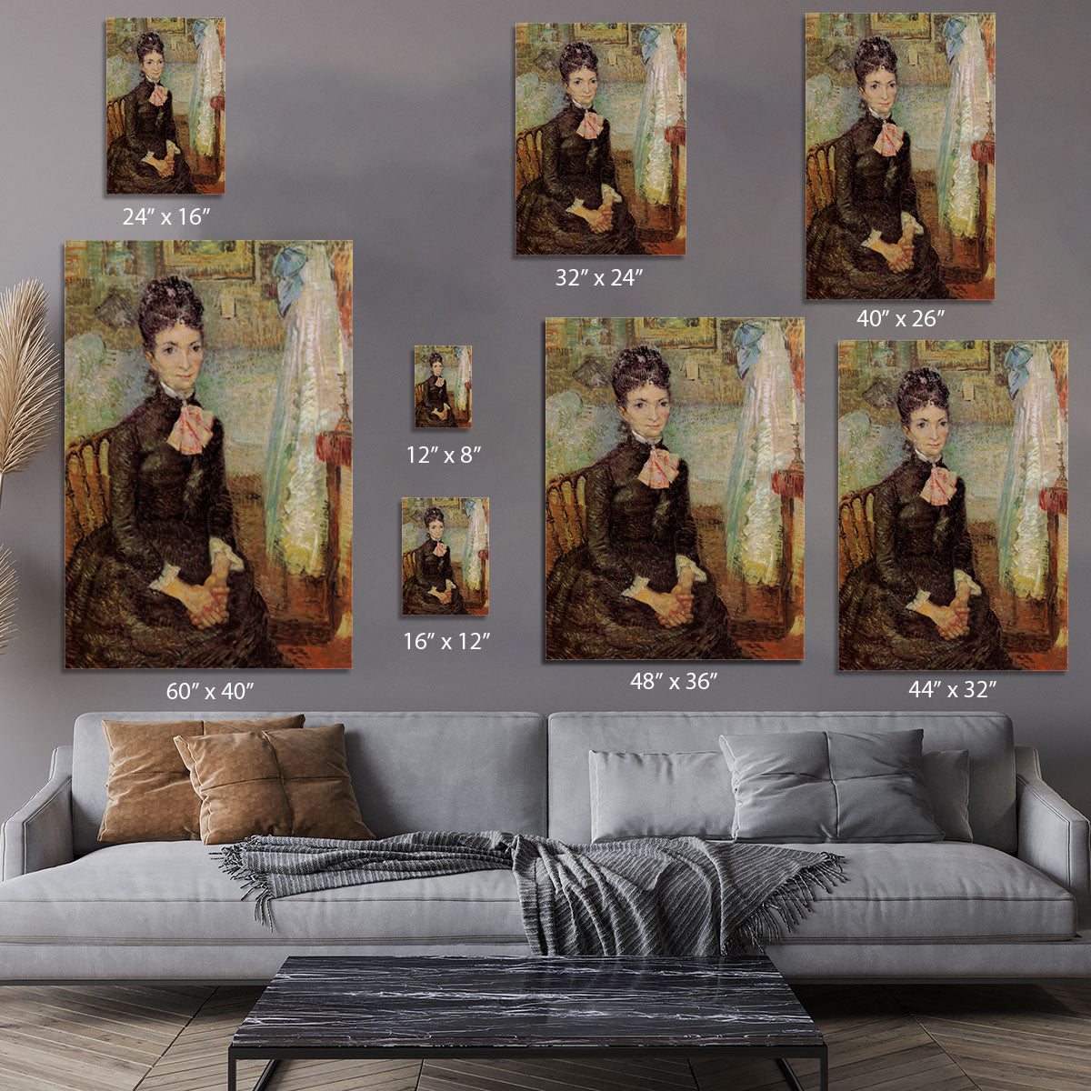 Woman Sitting by a Cradle by Van Gogh Canvas Print or Poster - Canvas Art Rocks - 7