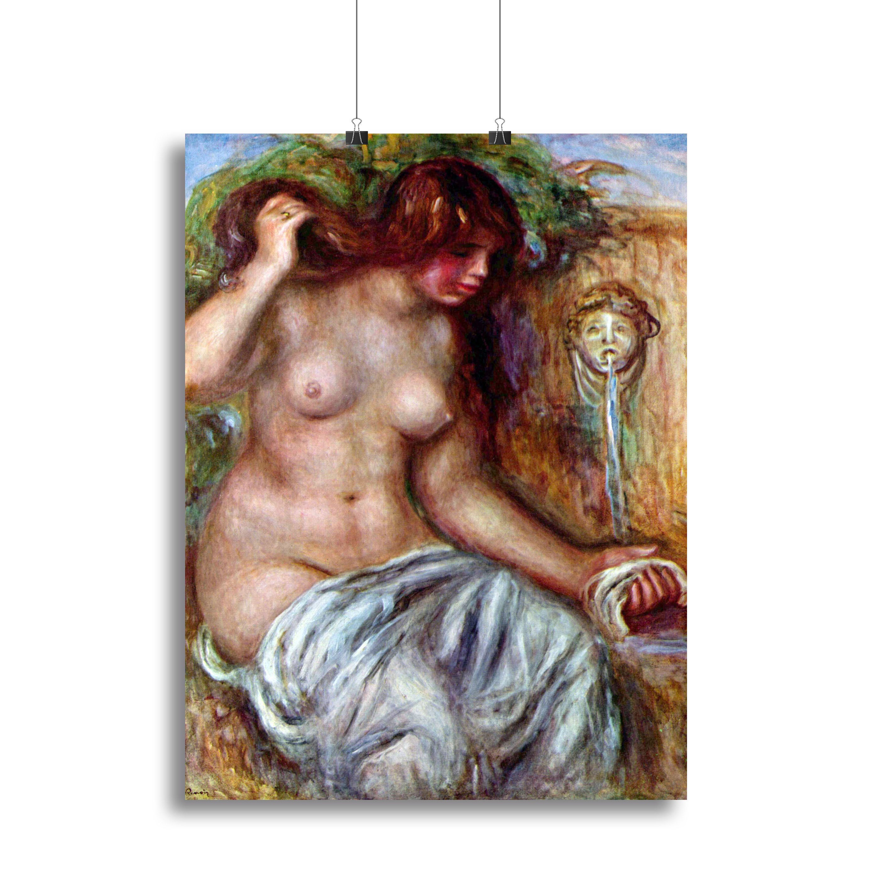 Woman at the Well by Renoir Canvas Print or Poster - Canvas Art Rocks - 2