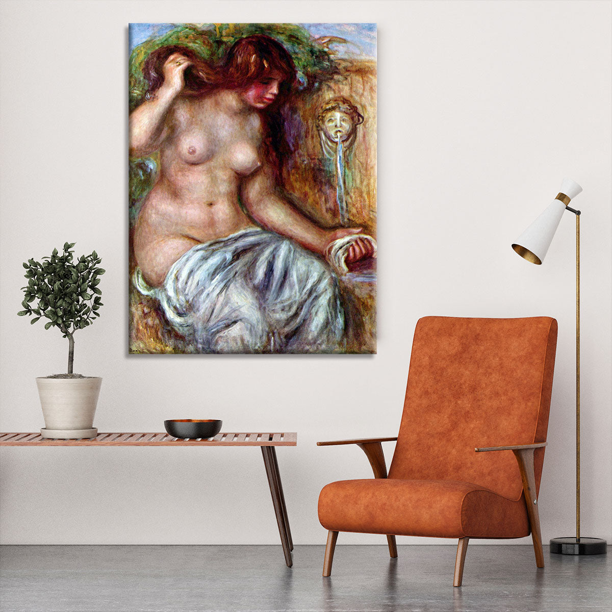 Woman at the Well by Renoir Canvas Print or Poster - Canvas Art Rocks - 6