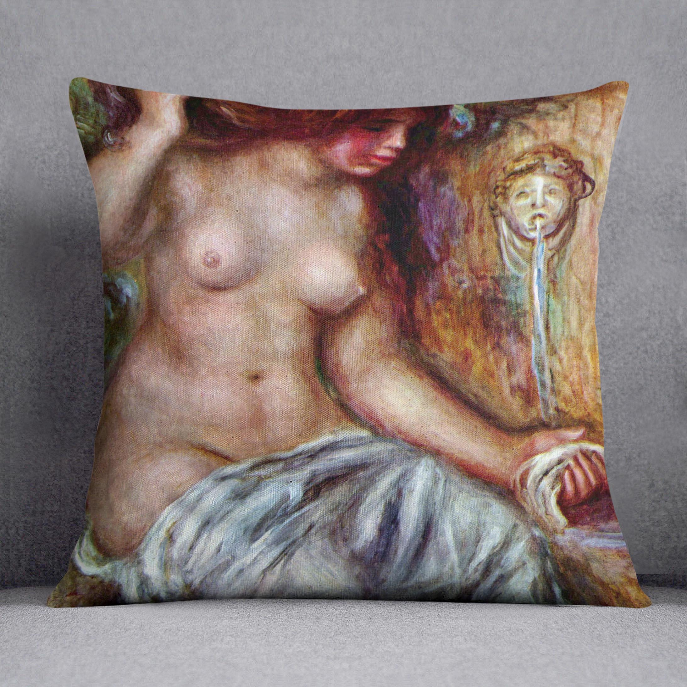 Woman at the Well by Renoir Cushion