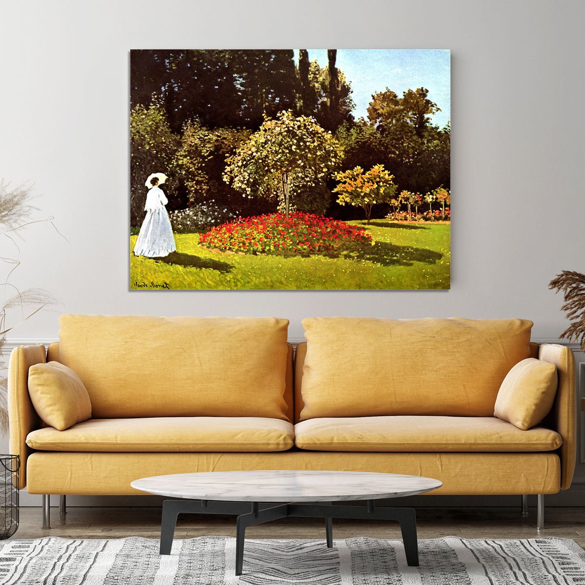 Woman in the garden by Monet Canvas Print or Poster - Canvas Art Rocks - 4