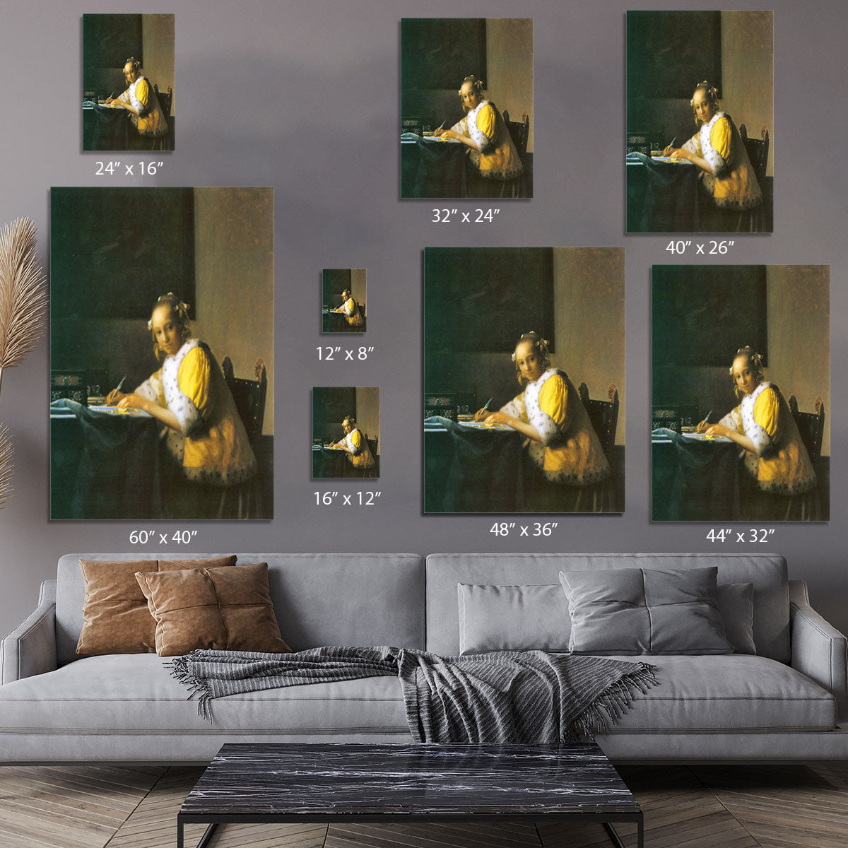Woman in yellow by Vermeer Canvas Print or Poster - Canvas Art Rocks - 7