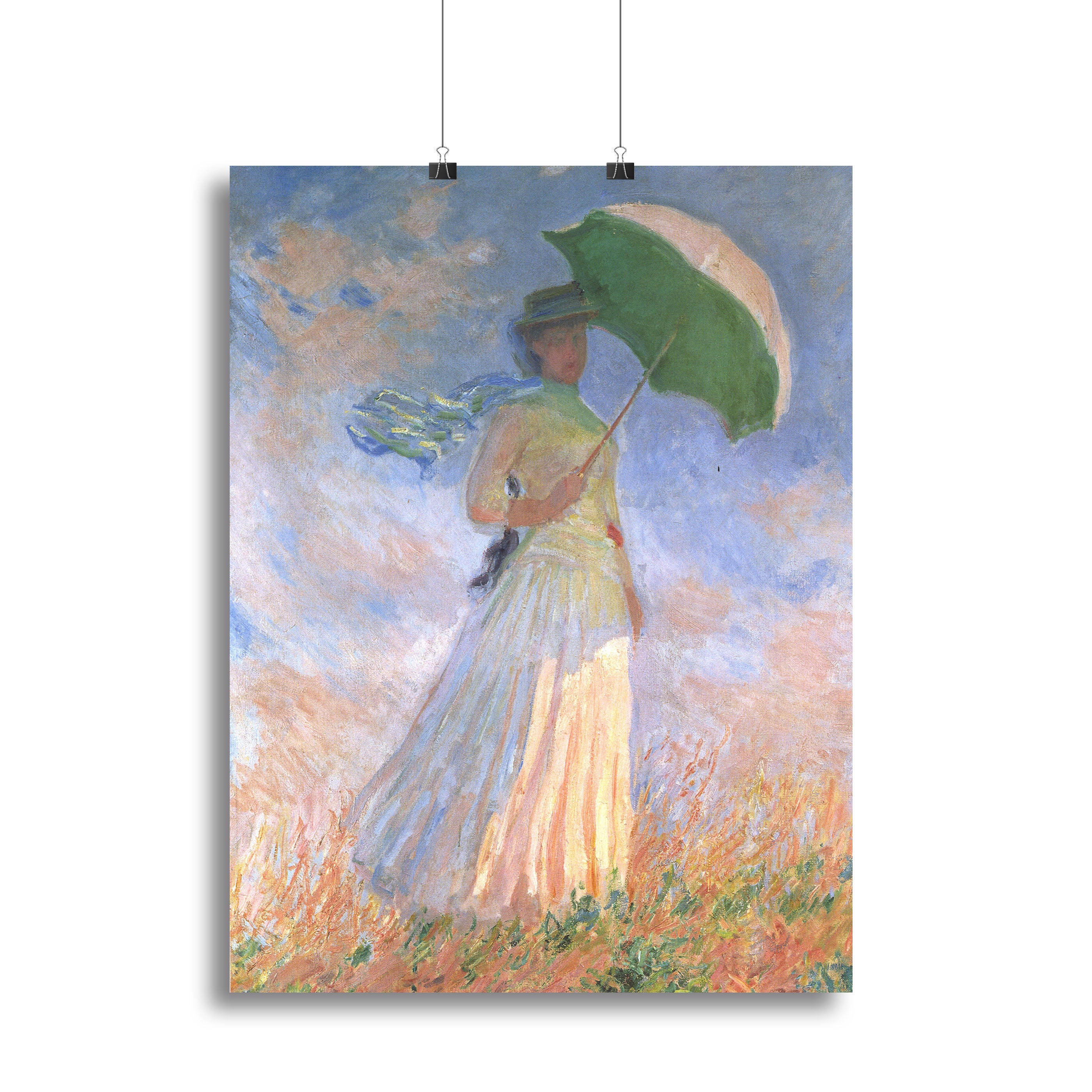 Woman with Parasol 2 by Monet Canvas Print or Poster - Canvas Art Rocks - 2