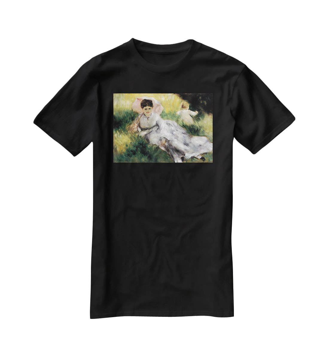 Woman with Parasol by Renoir T-Shirt - Canvas Art Rocks - 1