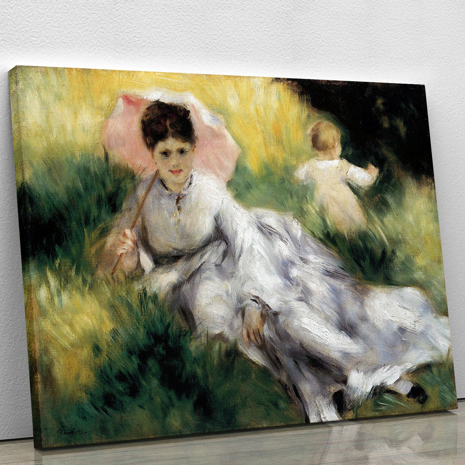 Woman with Parasol by Renoir Canvas Print or Poster - Canvas Art Rocks - 1