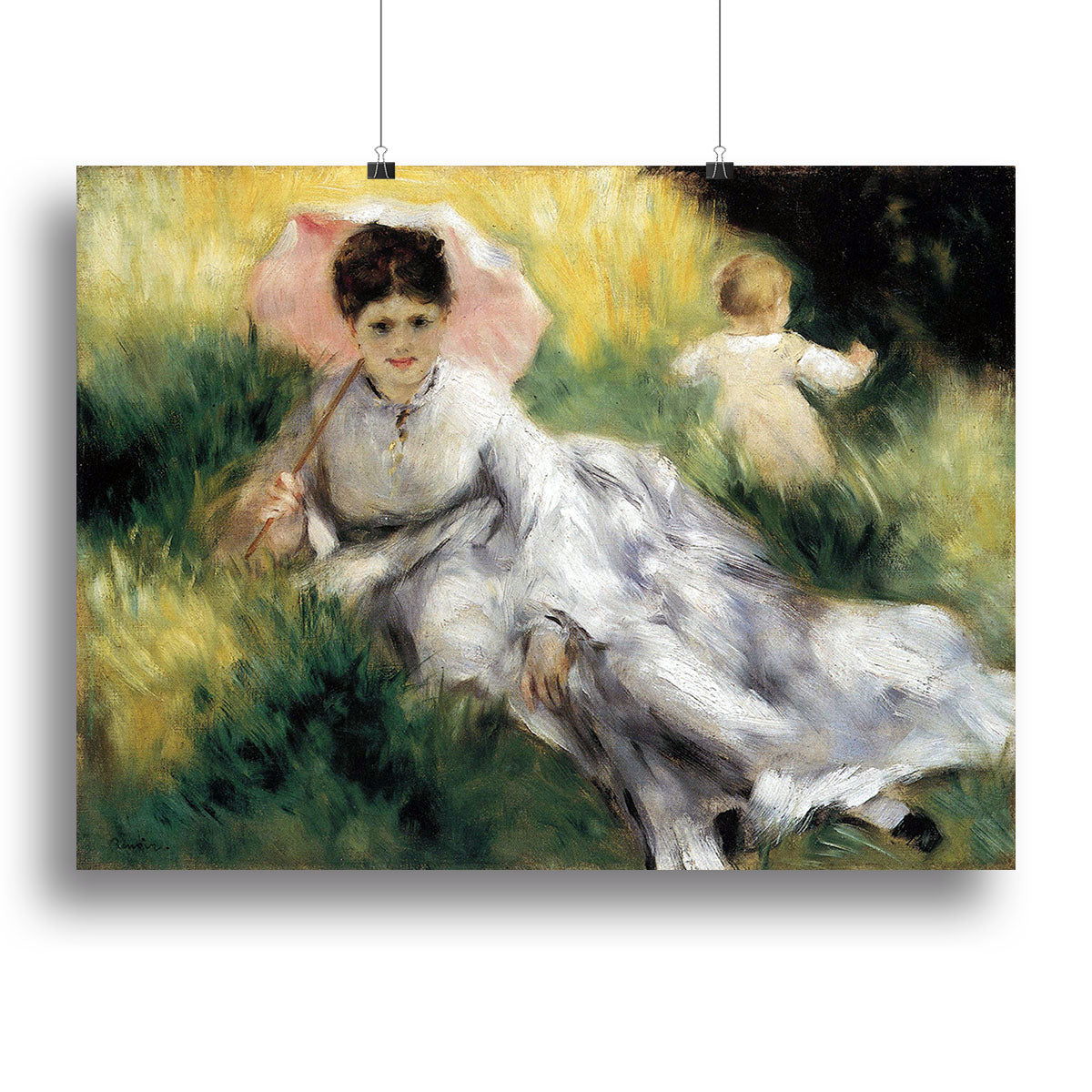 Woman with Parasol by Renoir Canvas Print or Poster - Canvas Art Rocks - 2