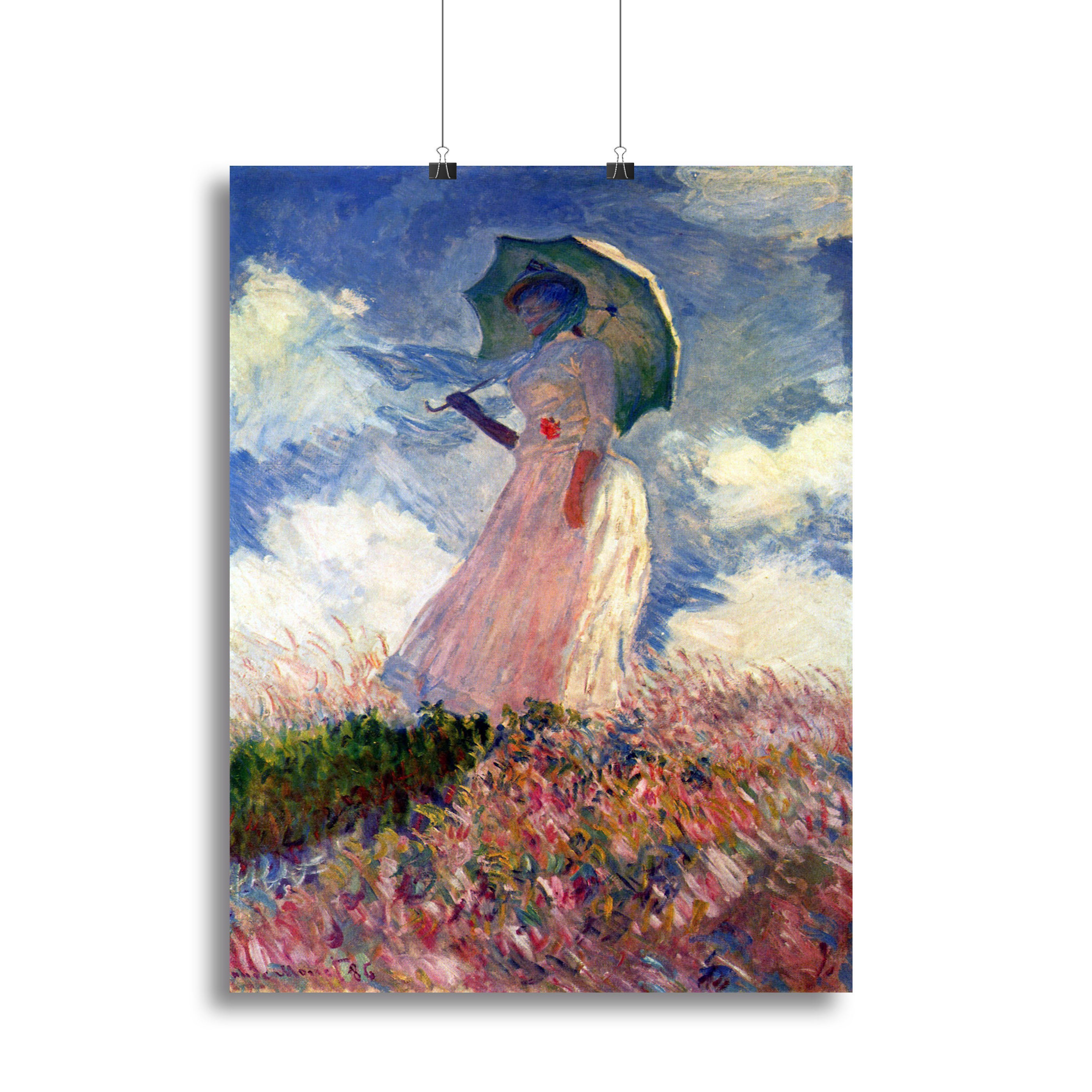 Woman with Parasol study by Monet Canvas Print or Poster - Canvas Art Rocks - 2