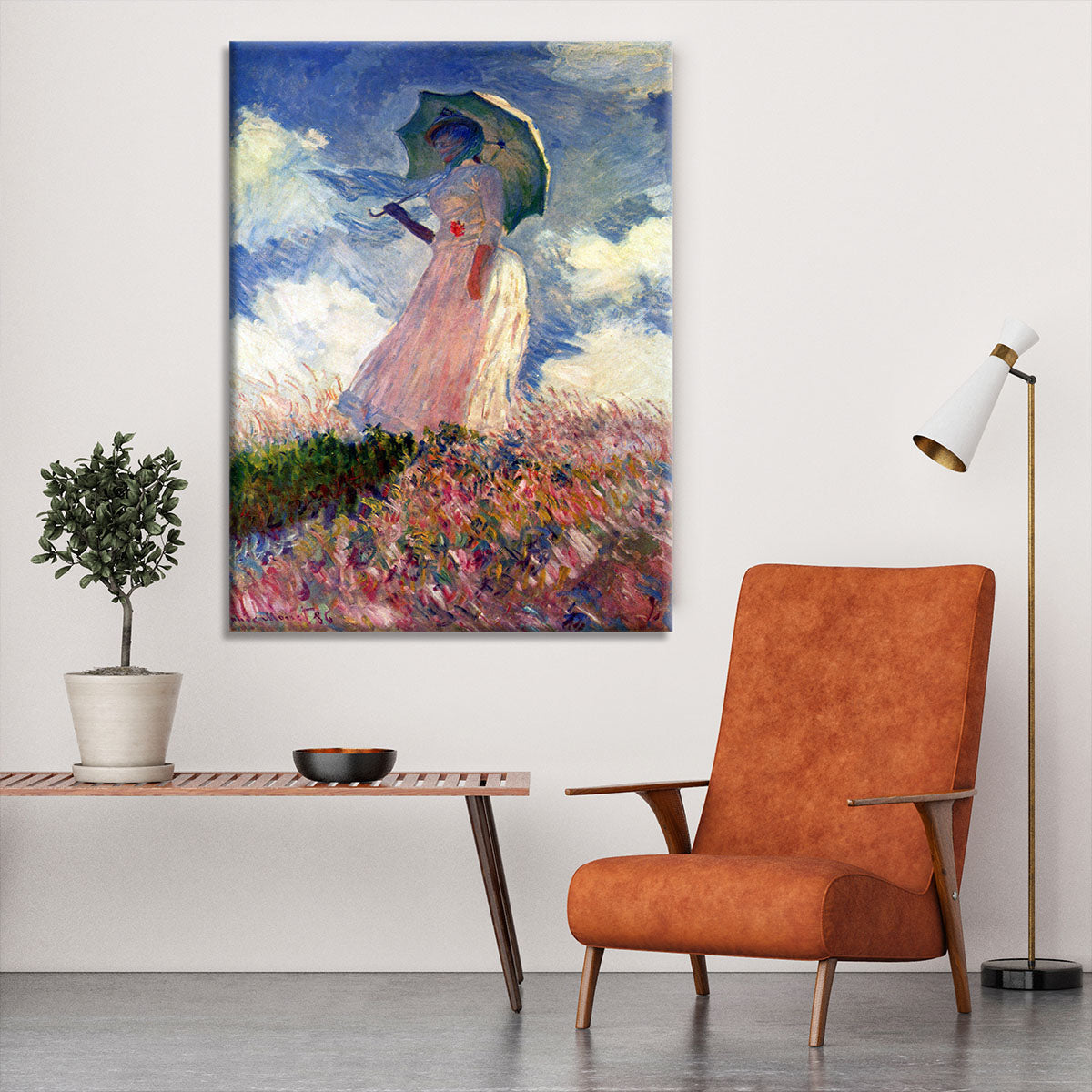 Woman with Parasol study by Monet Canvas Print or Poster - Canvas Art Rocks - 6