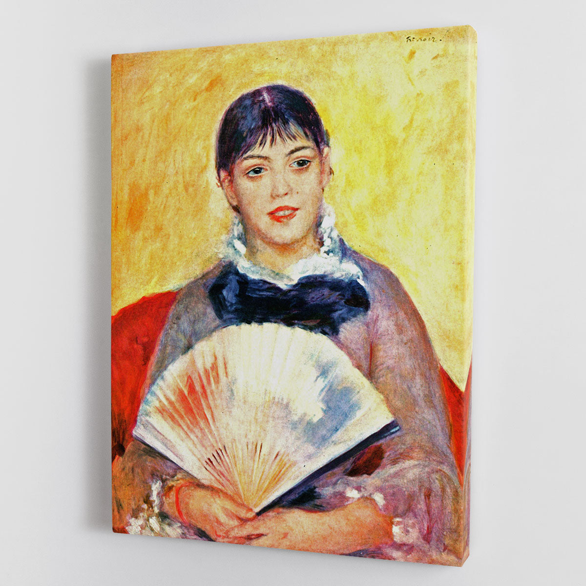 Woman with fan by Renoir Canvas Print or Poster - Canvas Art Rocks - 1