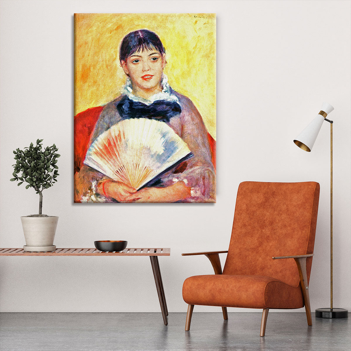 Woman with fan by Renoir Canvas Print or Poster - Canvas Art Rocks - 6