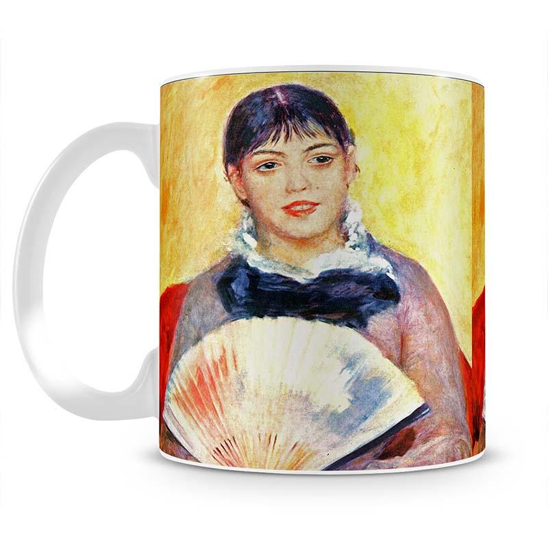 Woman with fan by Renoir Mug - Canvas Art Rocks - 2