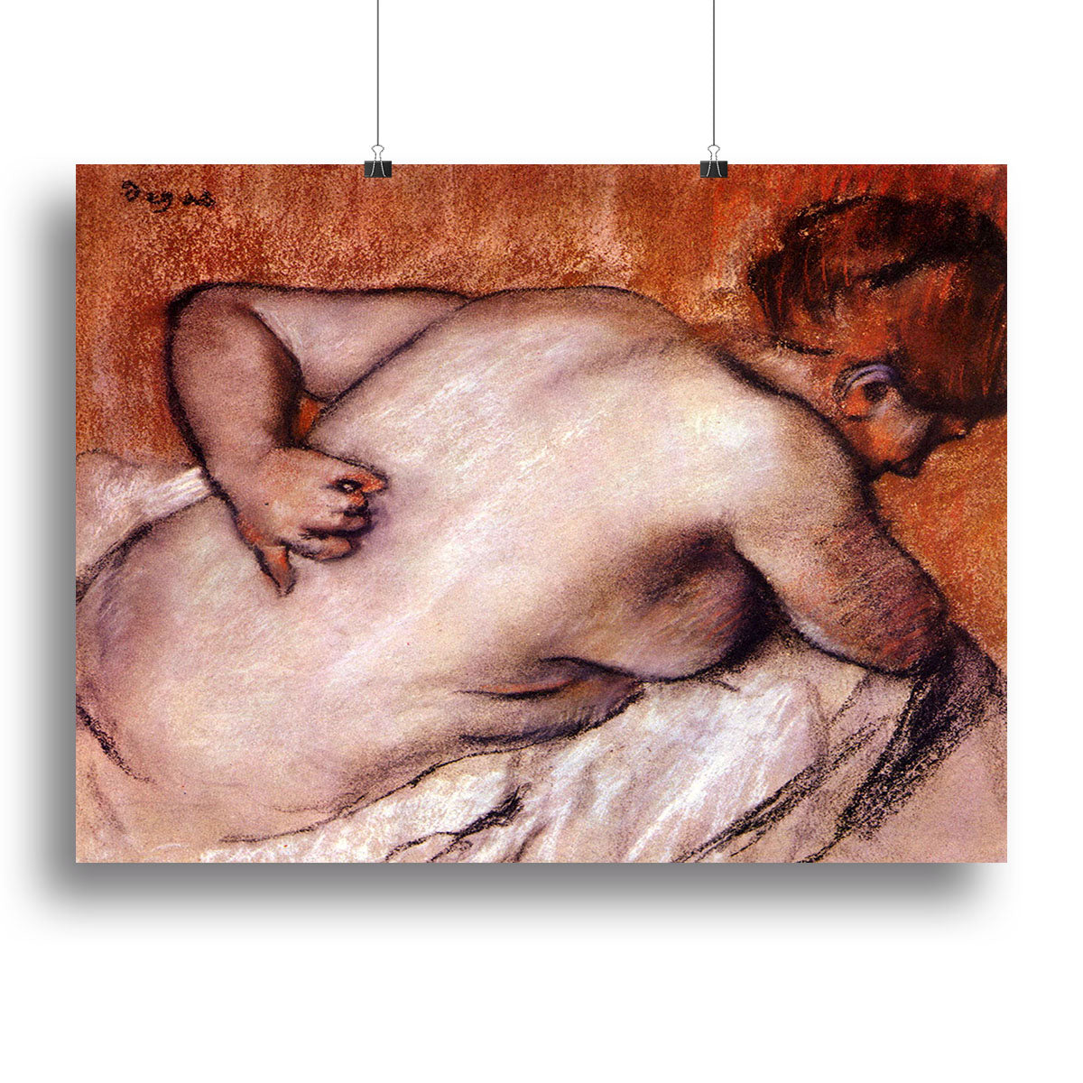 Womans back by Degas Canvas Print or Poster - Canvas Art Rocks - 2