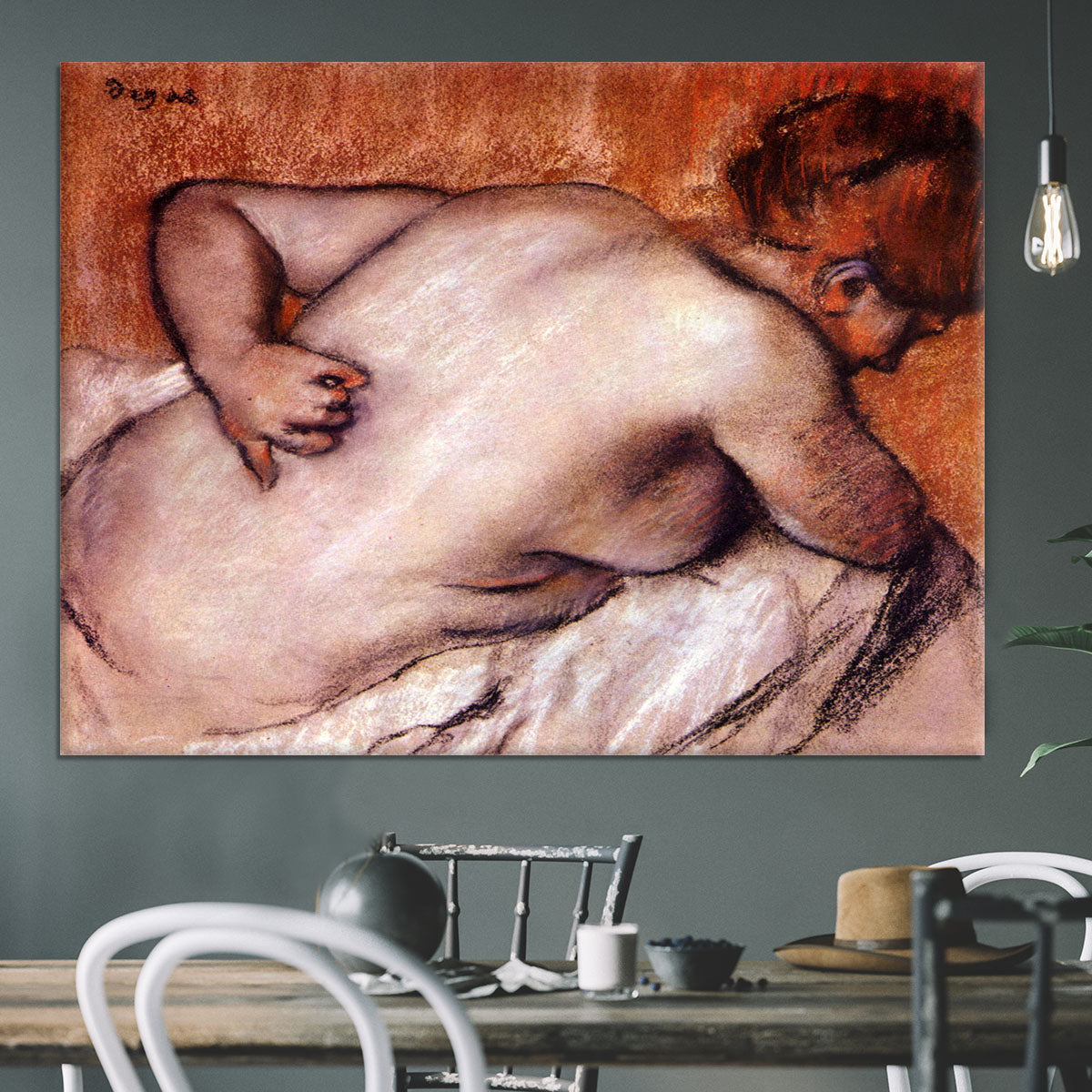 Womans back by Degas Canvas Print or Poster - Canvas Art Rocks - 3