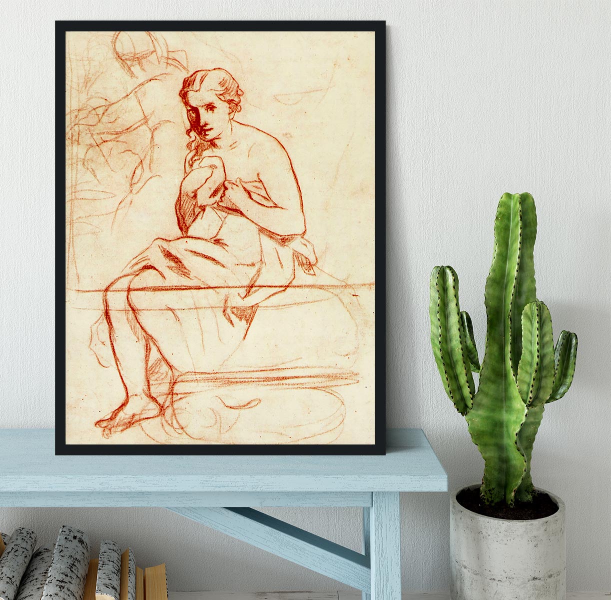 Women at the Toilet by Manet Framed Print - Canvas Art Rocks - 2