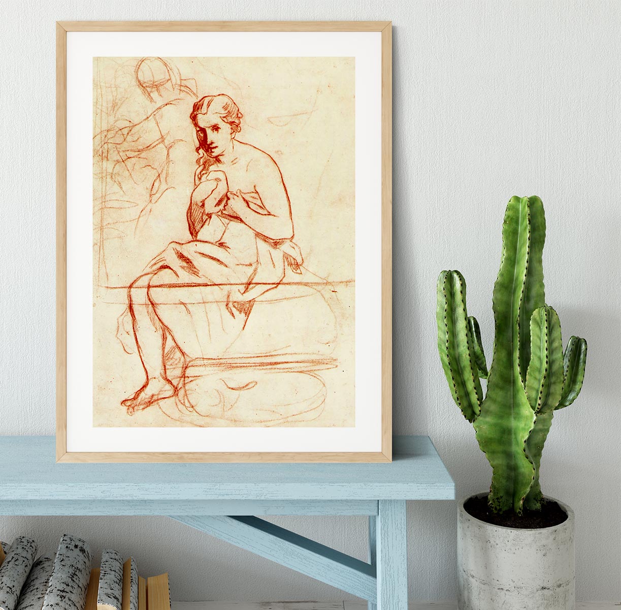 Women at the Toilet by Manet Framed Print - Canvas Art Rocks - 3