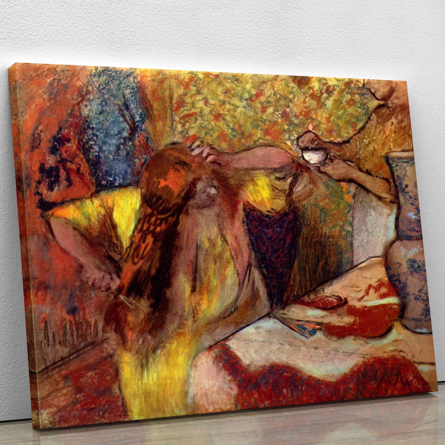 Women at the toilet 1 by Degas Canvas Print or Poster - Canvas Art Rocks - 1