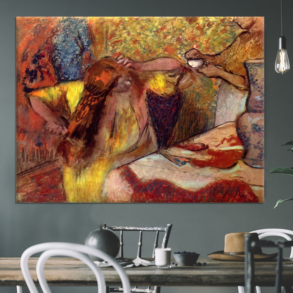 Women at the toilet 1 by Degas Canvas Print or Poster - Canvas Art Rocks - 3