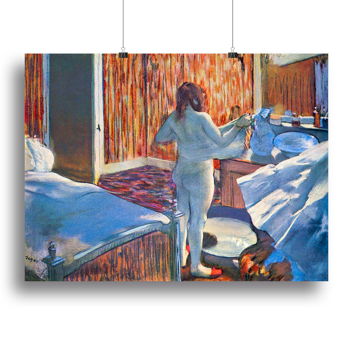 Women at the toilet 3 by Degas Canvas Print or Poster - Canvas Art Rocks - 2